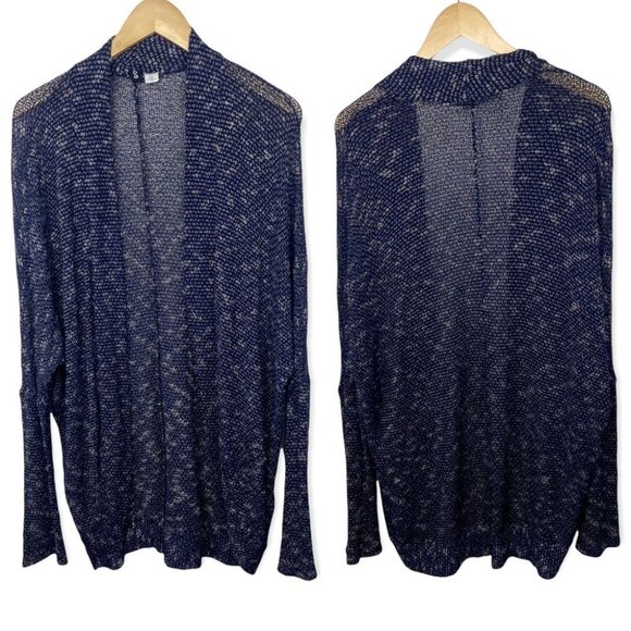 Urban Outfitters Slouchy Open Front Blue Cardigan Stretch Knit Long Oversized S‎ - Picture 1 of 8